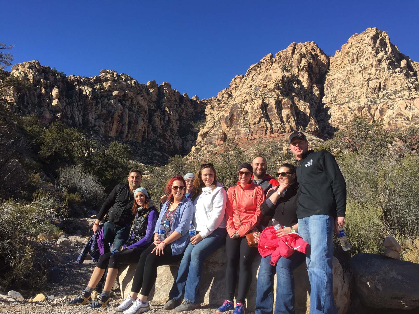 hiking red rock canyon